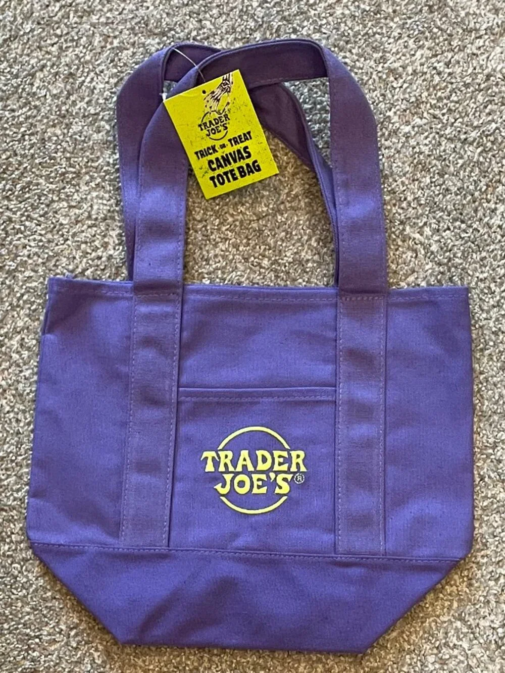 Trader Joe's Mini Trick or Treat Bag - Purple (NWT)